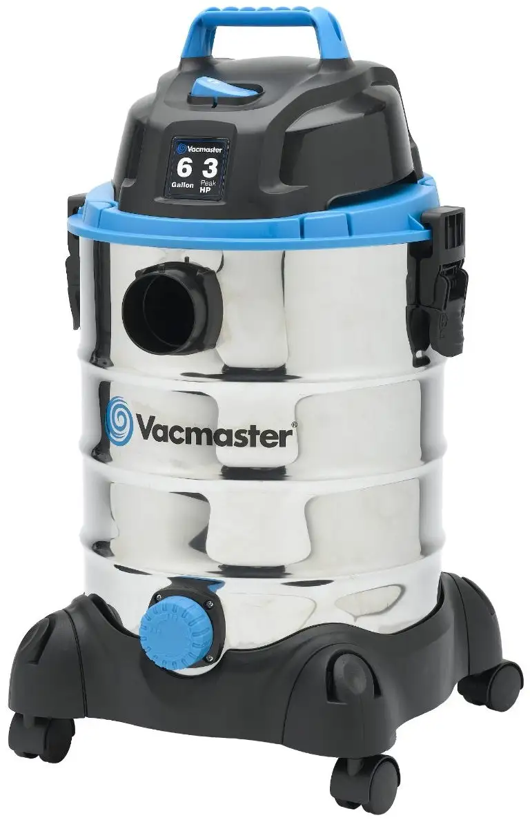 Vacmaster VQ607SFD 6 Gallon Stainless Steel Wet Dry Vacuum 3 Peak HP