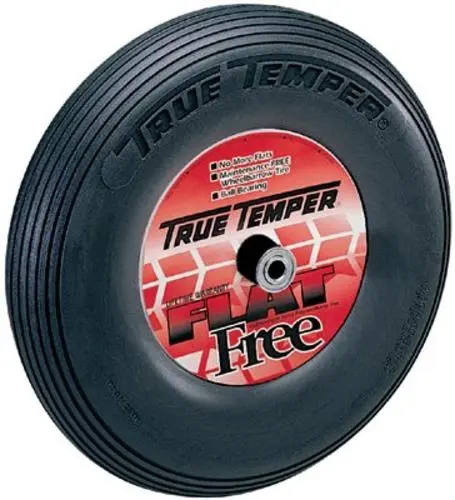 True Temper FFTCC Flat Free Wheelbarrow Tire 8 Inch Heavy-Duty Use