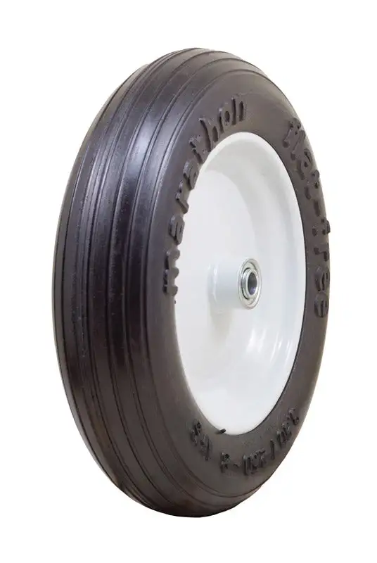 Marathon 8 . D X 13.3 . D 300 lb. Capacity Centered Wheelbarrow Tire Polyurethane 1 pk