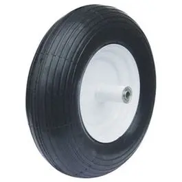 6 x 2.5-Inch Rib Tread 4-Ply Wheelbarrow Tire & Wheel Assembly Replacement Various