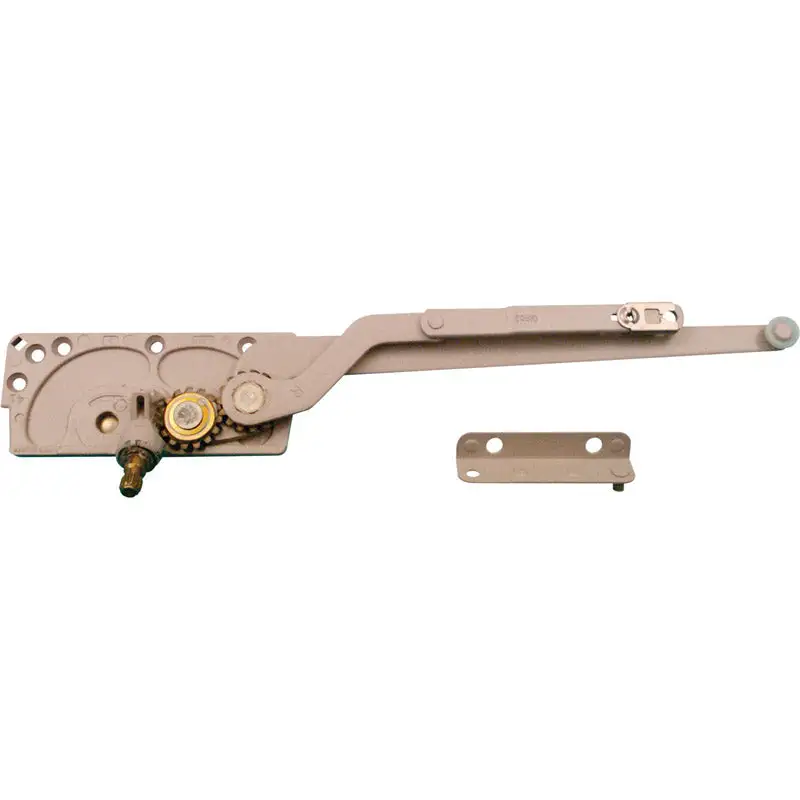 Prime-Line Gray Steel Right Dual-Arm Casement Window Operator EntryGard
