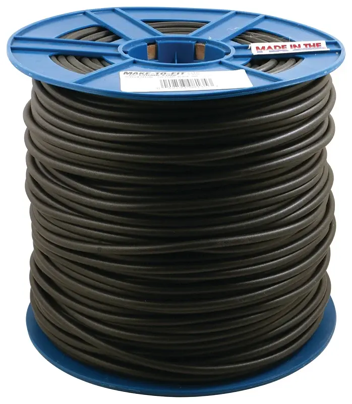 Make-2-Fit P 8135 Screen Retainer Spline, 0.270 D, 500 ft L, Polyethylene, Ebony, Round