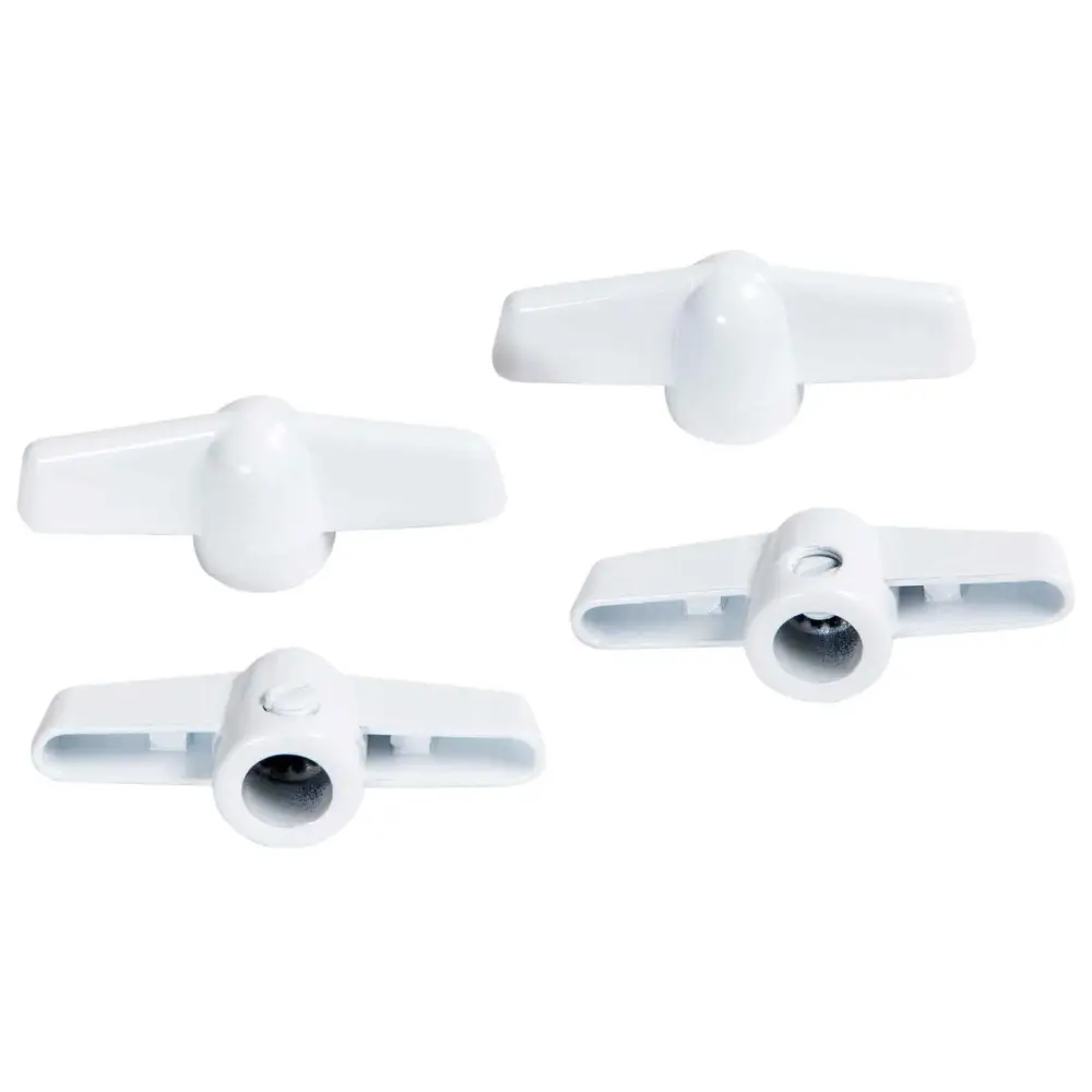 T-Handle Butterfly Window Cranks Suits 11/32" Spline Shaft, 4 Units