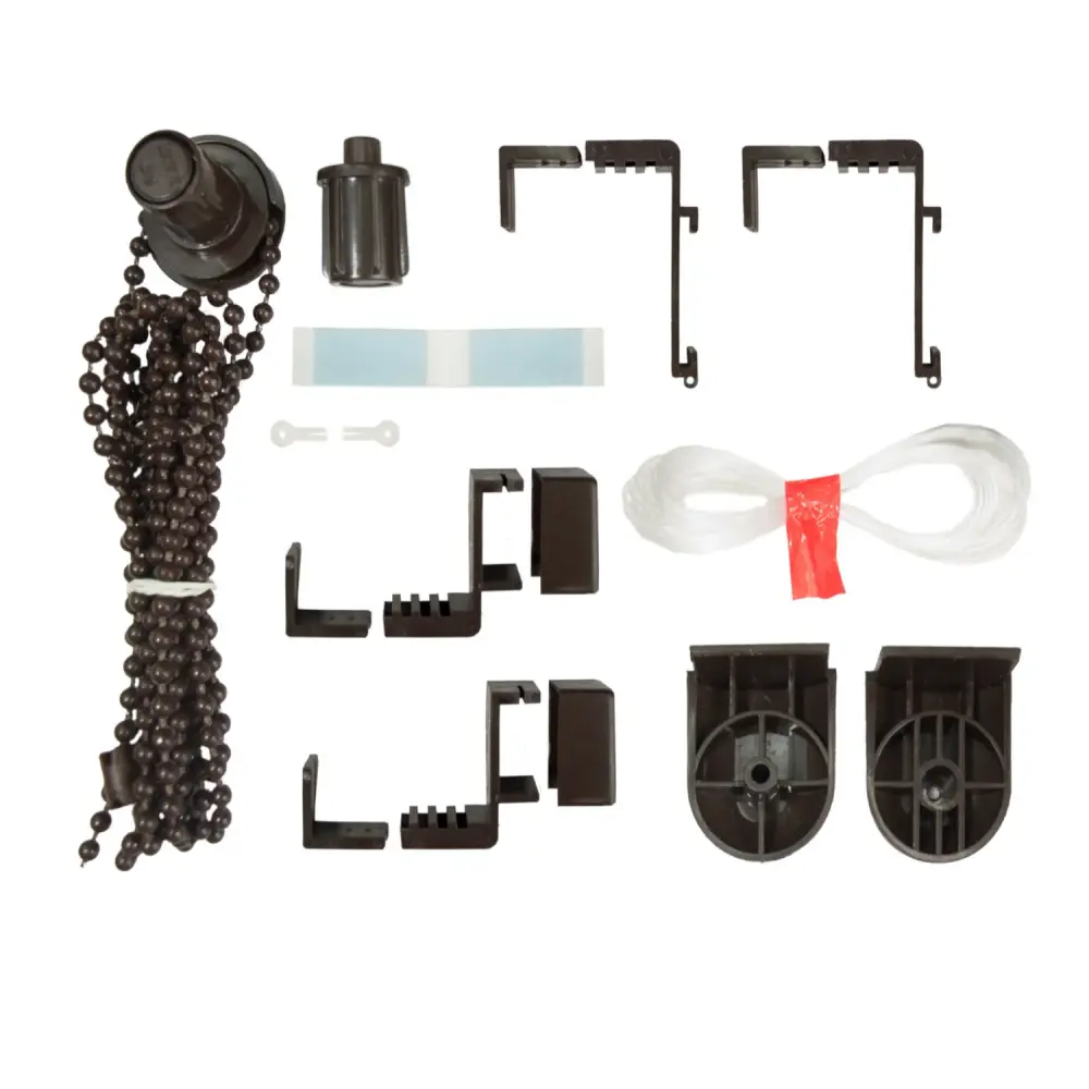 Window Roller Blinds Mounting Accessories Kit Mini - Spare Parts - 17mm - Taupe - Side Guides Lines
