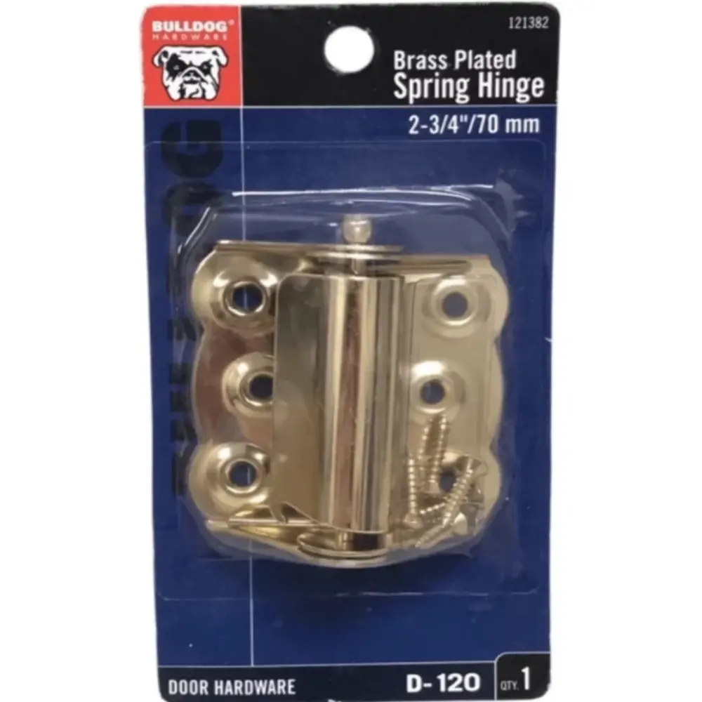 Bulldog Hardware Warm alloy Plated 2 3 4inch Spring Hinge