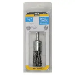 3/4-Inch Knotted Crimped Wire End Brush Heavy Duty Cleaning Master Mechanic