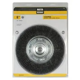 Crimped Coarse Wire Wheel Brush 8-. Heavy Duty Cleaning Master Mechanic