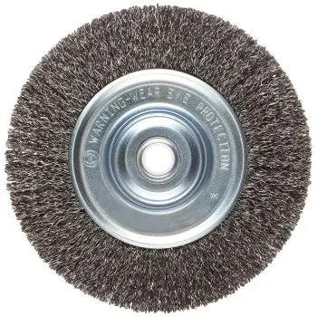 Weiler 36003 Vortec Pro Medium Face Wire Wheel Brush 6 Inch - Heavy Duty