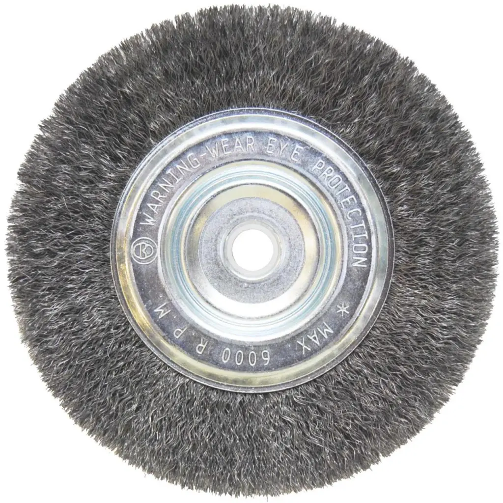 Weiler Vortec 6 . Crimped Fine 5/8 Bench Grinder Wire Wheel