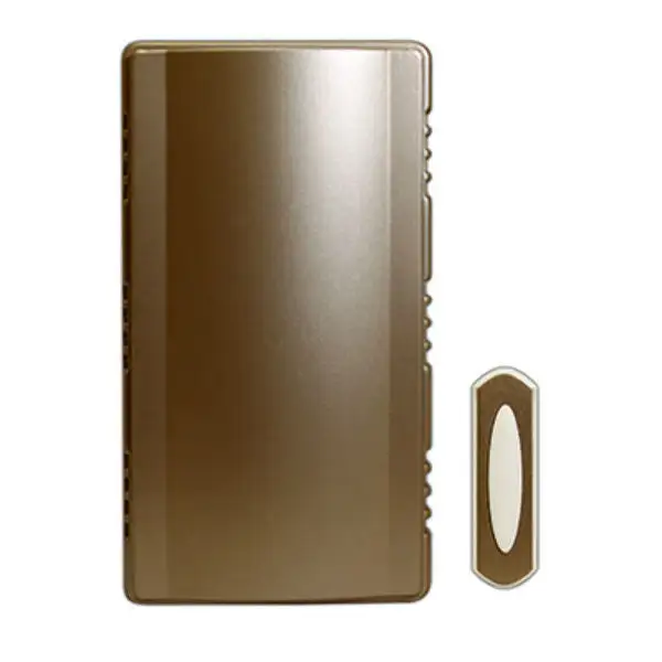Heath Zenith SL-7451-02 Wireless Doorbell Kit 3-Sound Options Satin Nickel