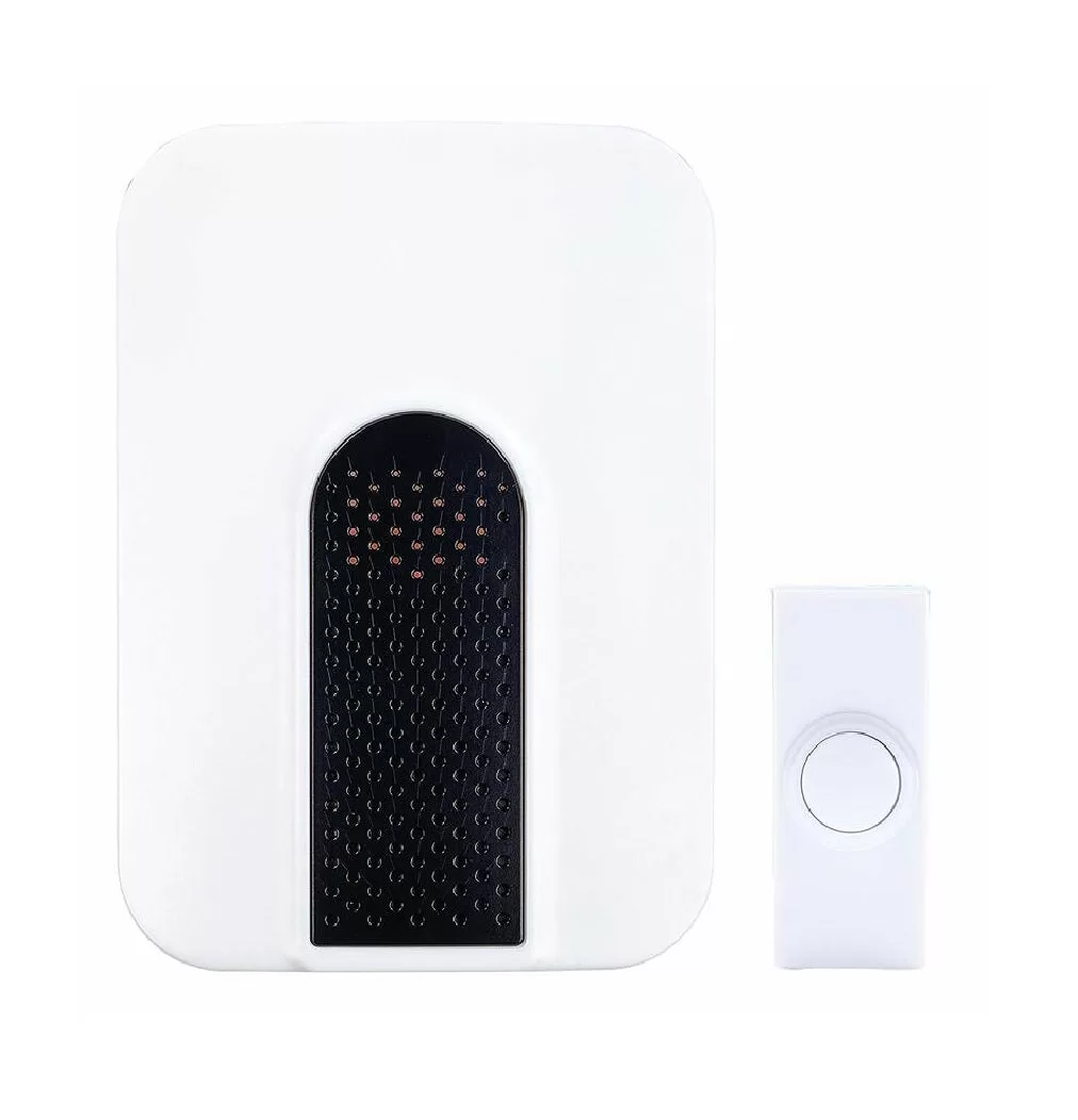 Heath Zenith SLA-7306-03 Wireless Door Chime Kit Plastic Black/White
