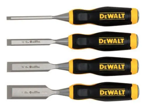 DeWalt DWHT16063 4 Piece Wood Chisel Set Professional Woodworking