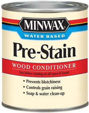 Quart Water Based Pre-Stain Wood Conditioner Even Staining Minwax