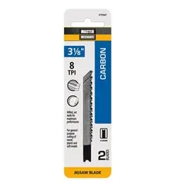 2-Pack 3-1/8-Inch 8-TPI Carbon Jigsaw Blades Wood Cutting Master Mechanic