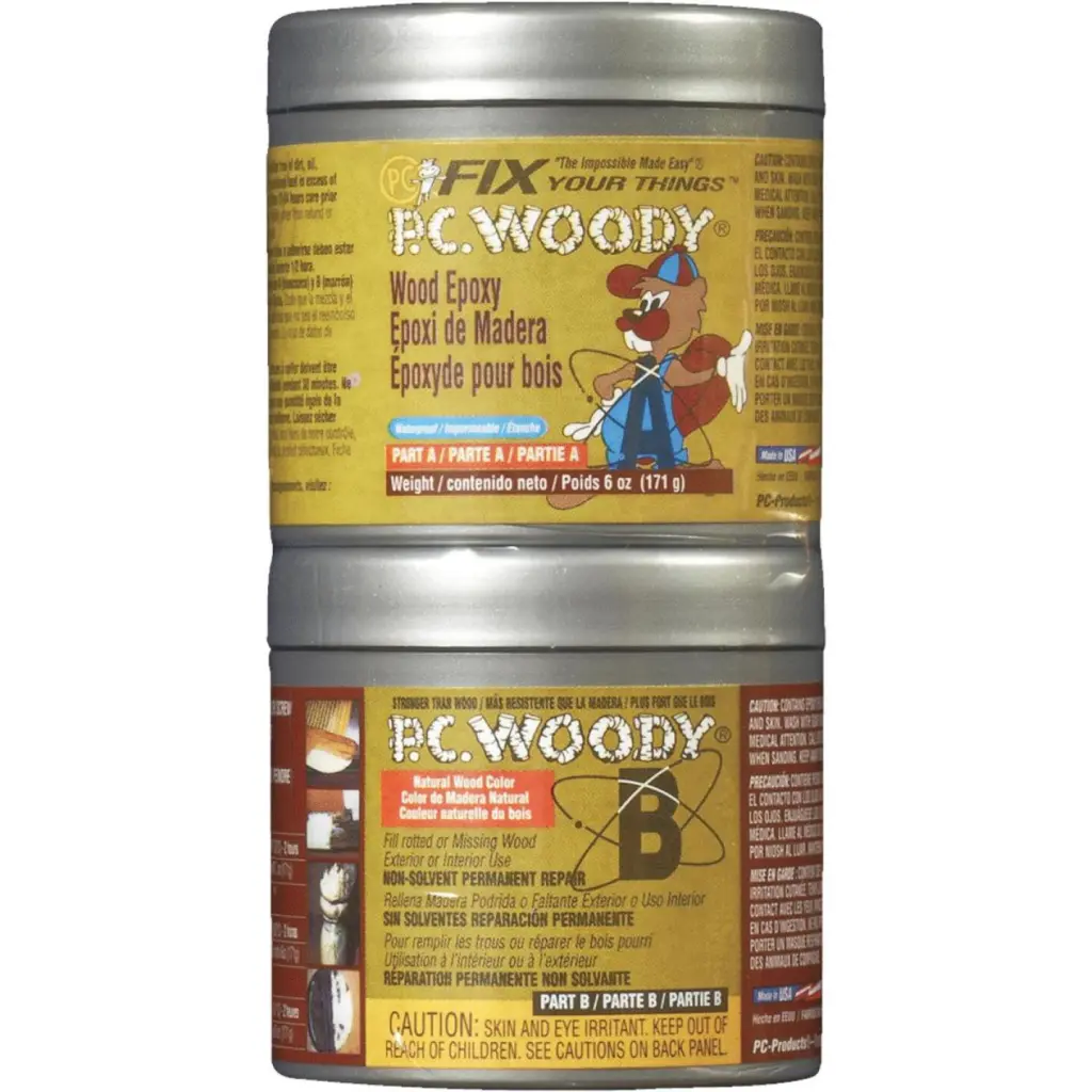PC Woody 6 Oz Epoxy Paste Wood Repair and Restoration