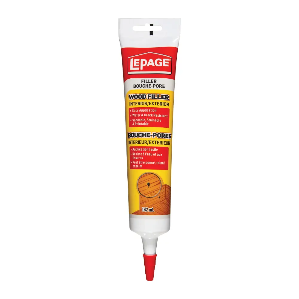 Gap Filling Interior and Exterior Rubberized Wood Filler, 162 ml