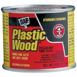 Plastic Wood Cellulose Fiber Wood Filler Walnut 4 oz Furniture Repair Dap