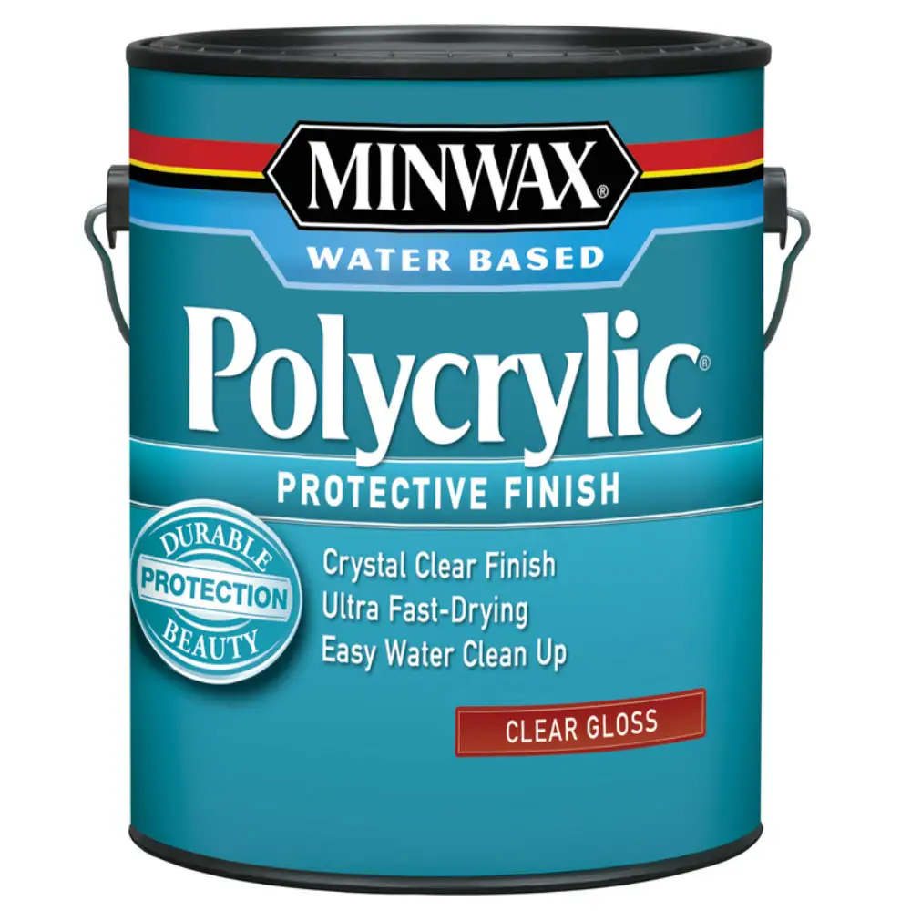 Minwax 15555 Polycrylic Protective Finish 1 Gallon Gloss Wood Surfaces