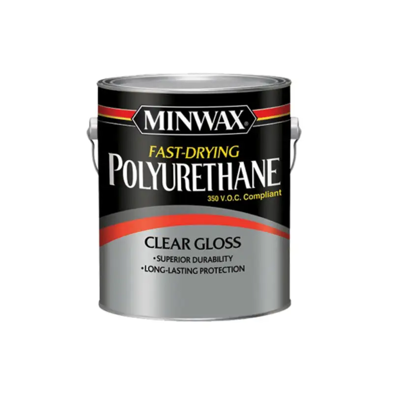 Minwax 319000000 Fast-Drying Polyurethane Oil Based Finish 1-Gal Clear Gloss Wood