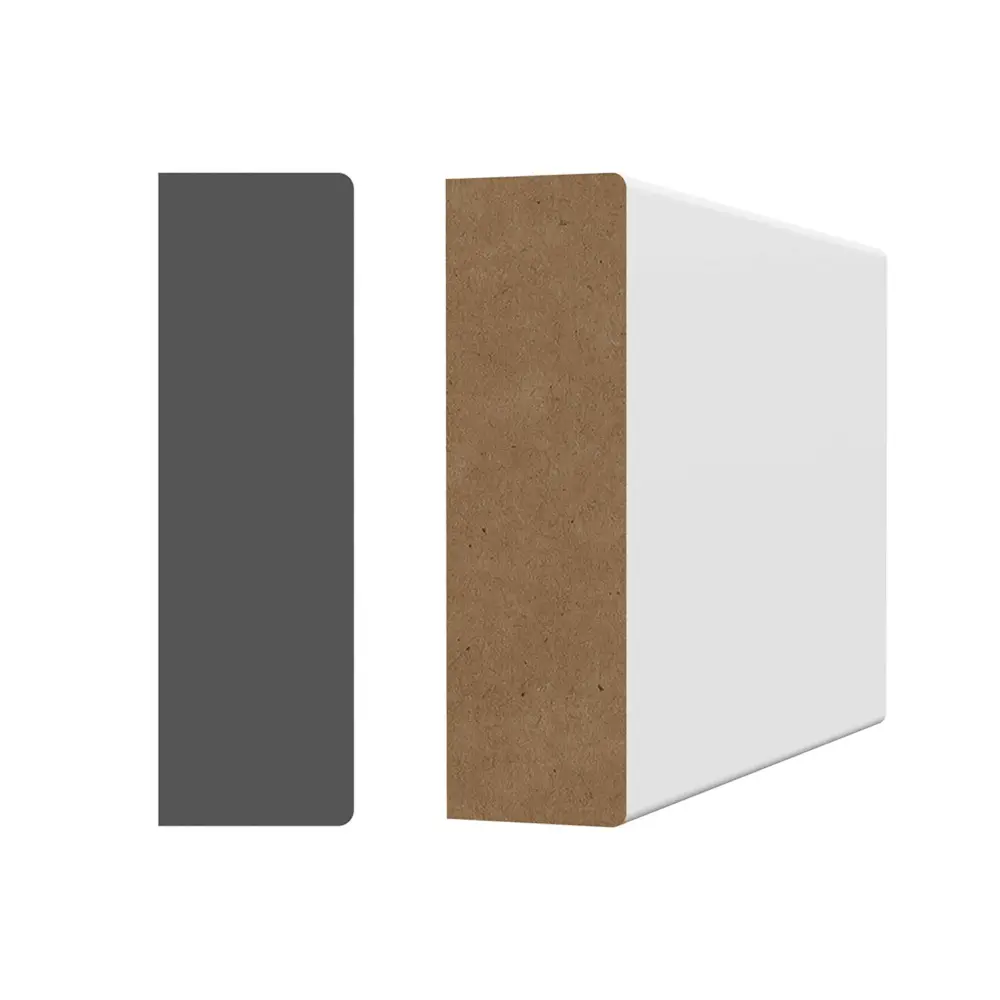 3/4" x 2-1/2" x 8' Ivory Primed MDF Rectangular Molding
