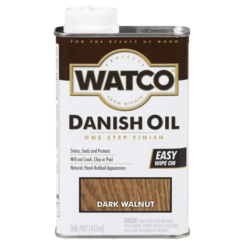 Watco Danish Oil Interior Dark Walnut 1 Pt Low Voc (Case 6)