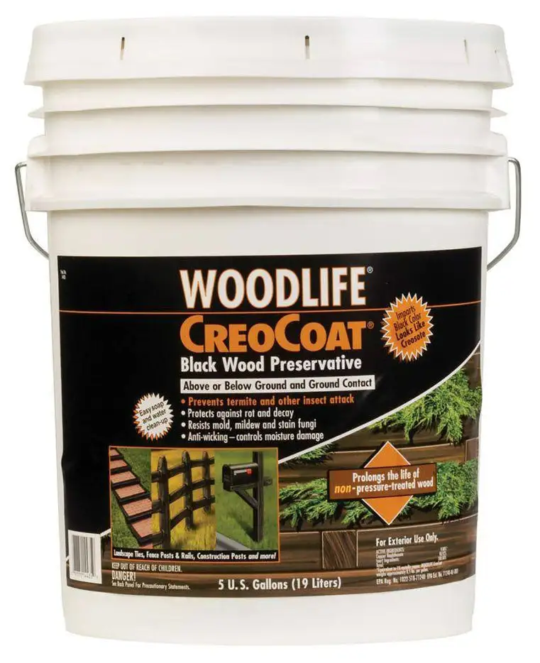 Rust-Oleum CreoCoat Black Below Ground Wood Preservative 5 Gallon