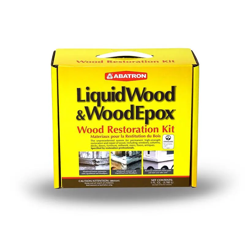 Abatron LiquidWood and WoodEpox Beige Wood Restoration Kit 4 Quart