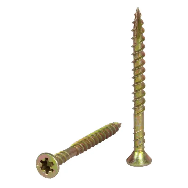 Senco No. 8 X 2 . L Rex Yellow Zinc Twin Thread Wood Screws 1000 Pack