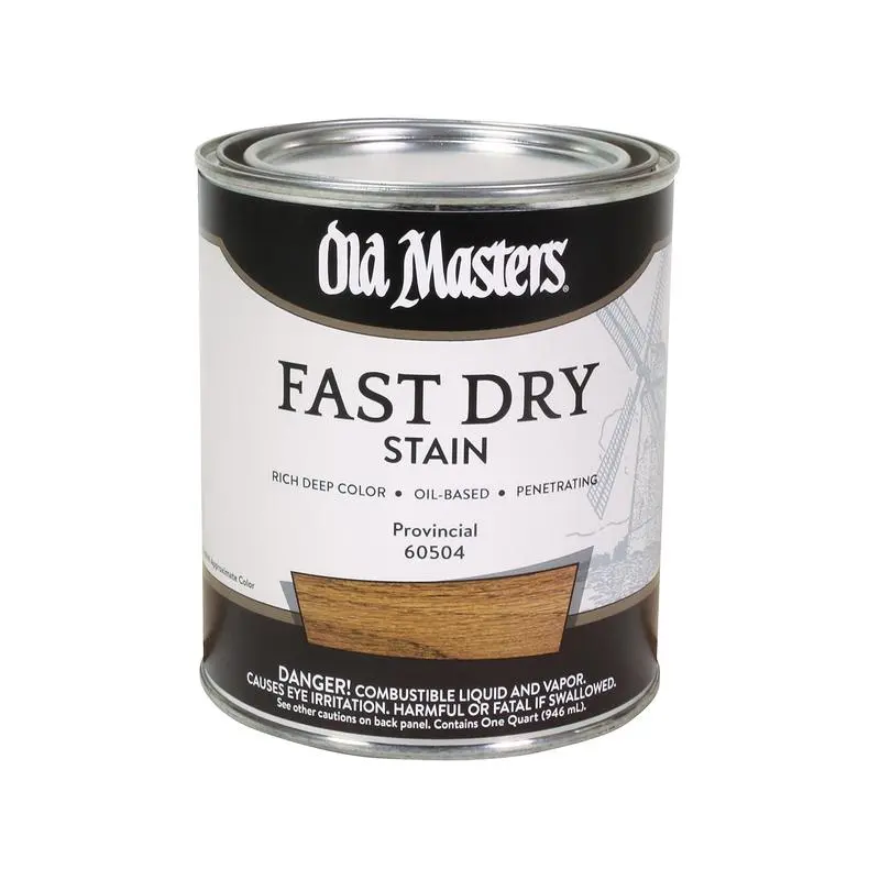 Old Masters Semi-Transparent Provincial Oil-Based Alkyd Fast Dry Wood Stain 1 qt Pack 4