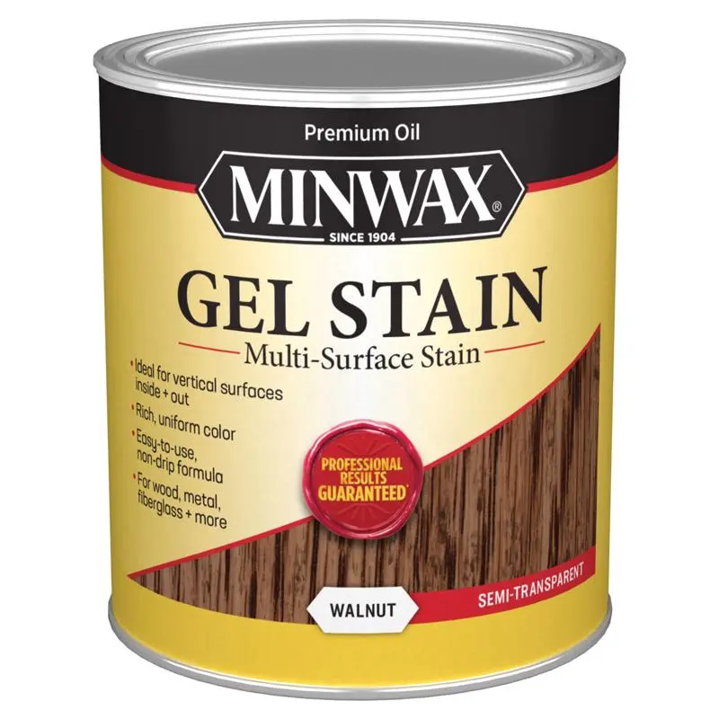 Minwax Semi-Transparent Coffee Oil-Based Gel Stain 1 Quart Wood Finishing