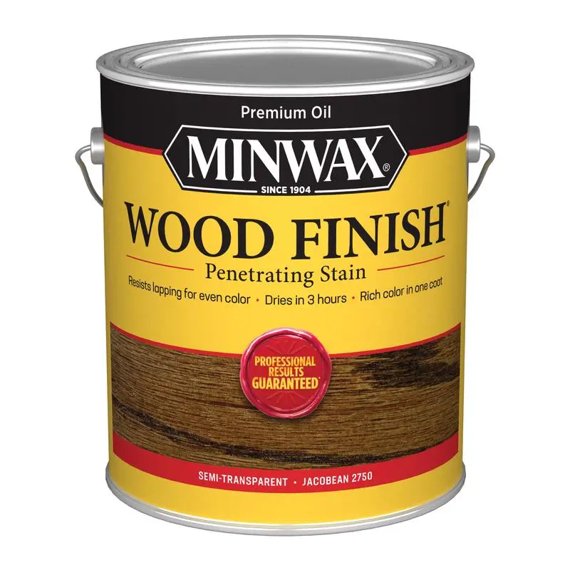 Penetrt Stain Jacobn 1 Gallon Case 2 Wood Staining and Protection Minwax