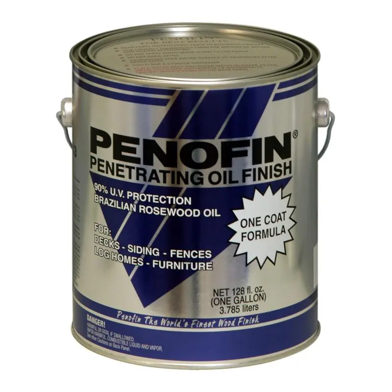 Penofin Blue Semi-Transparent Redwood Oil-Based Wood Stain 1 Gallon Pack 4