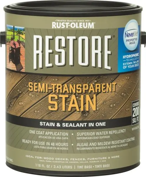 Rust-Oleum Restore Semi-Transparent Stain 1 Gallon Deck Wood Finish