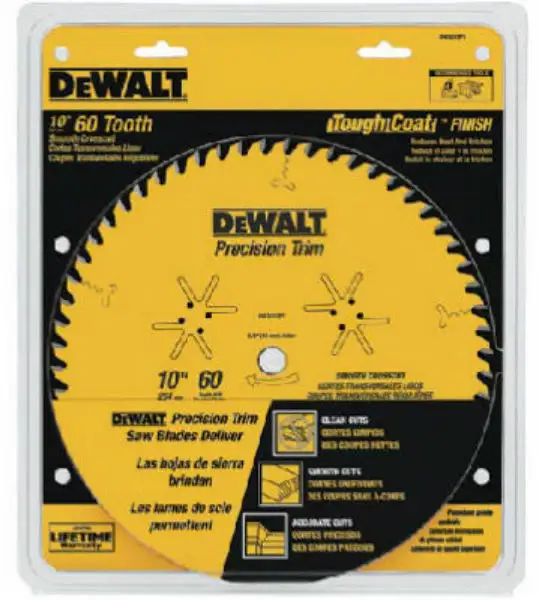 DeWalt DW3215PT Precision Trim Woodworking Saw Blade 60 Tooth 10