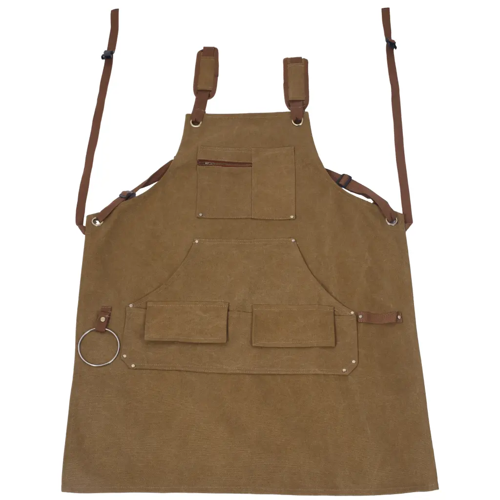 Long Heavy Duty Canvas Tool Apron Carpenter Timberworking Apron g-h