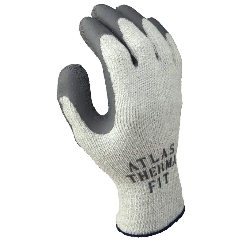 Atlas Therma Fit Unisex Cold Weather Work Gloves Gray S Pack 12