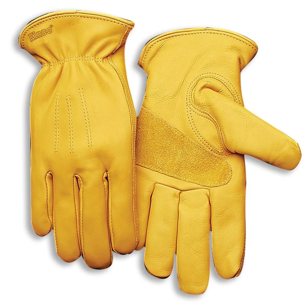 Kinco 198HK-XL Lined Premium Grain Cowhide Leather Work Gloves Heavy Duty Use