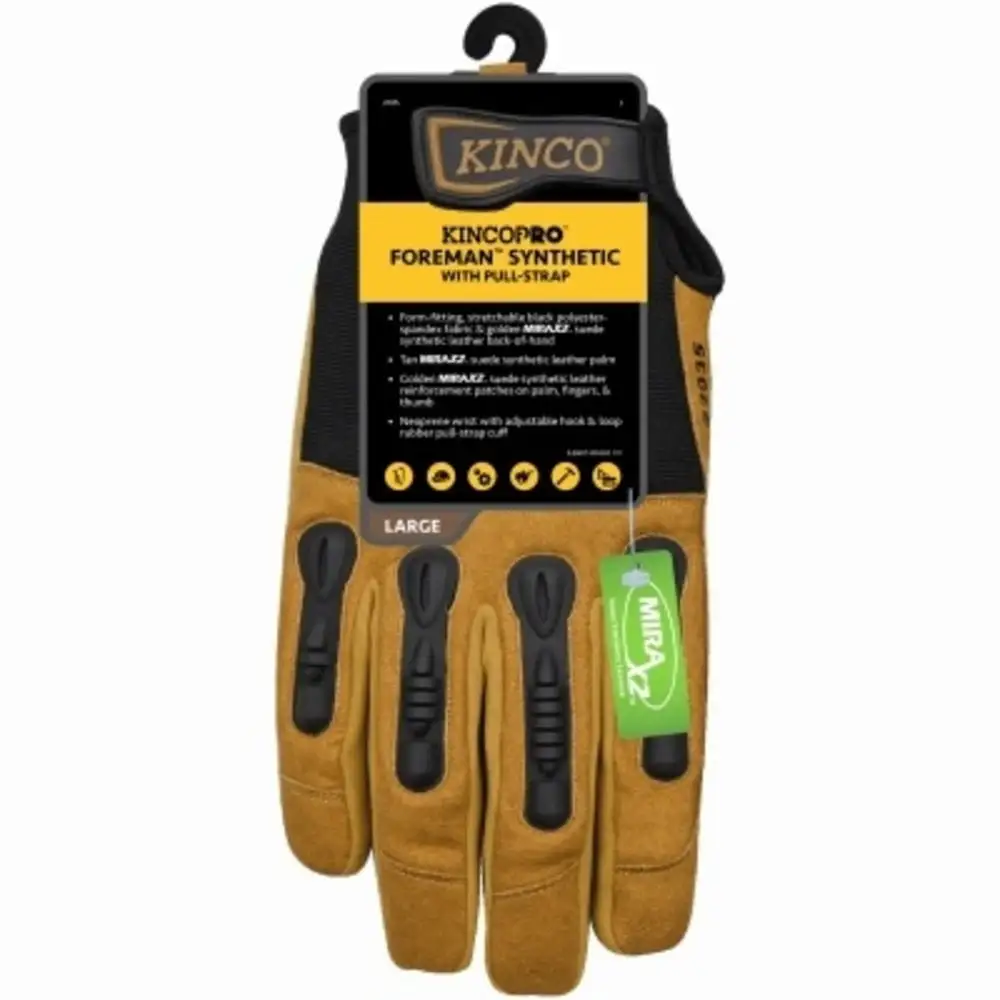 Kinco 2035-L Kincopro Foreman Gloves Large Durable Work Gloves Construction