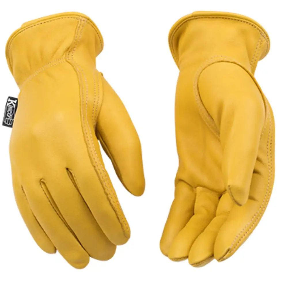 Kinco 90W-M Keystone Thumb Driver Gloves Medium Gold Color Work