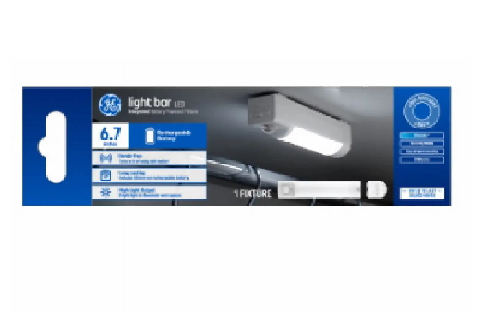 GE 93129160 Rechargeable Battery Powered Bar Light 3 Watt LED Work Light