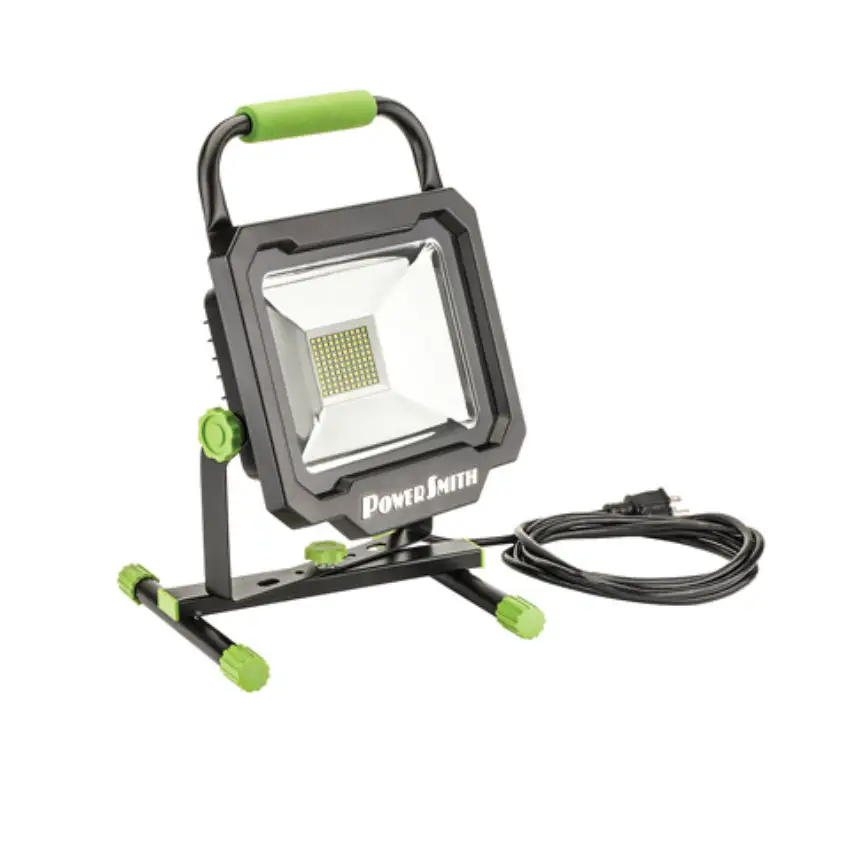PowerSmith PWL1150BS LED Work Light 10-Foot Power Cord 5000 Lumens 50 Watts Job Sites and Garages