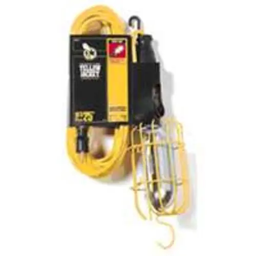 Yellow Jacket 2893 75W Work Light Outlet and Metal Guard Job Sites