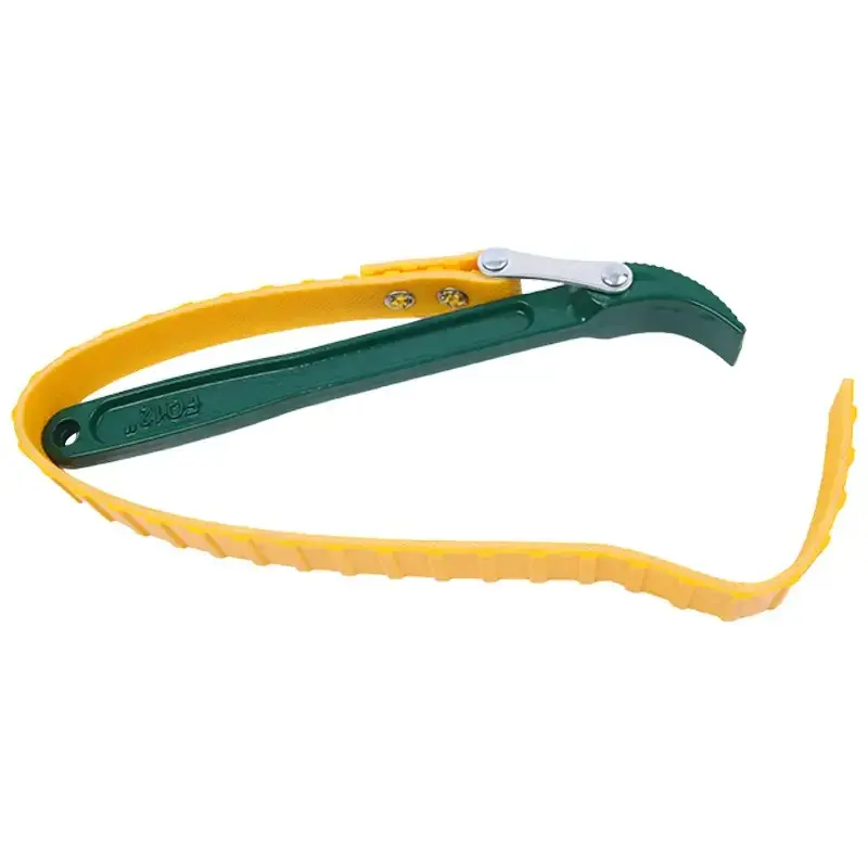 6.3" (160mm) Capacity Multi-Purpose Belt Strap Wrench 23" (585mm) Length Flexible Strap and 12" (300mm) Steel Handle