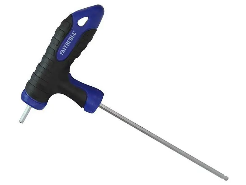 Faithfull Ball Ended T-Handle Hexagon Core 4mm