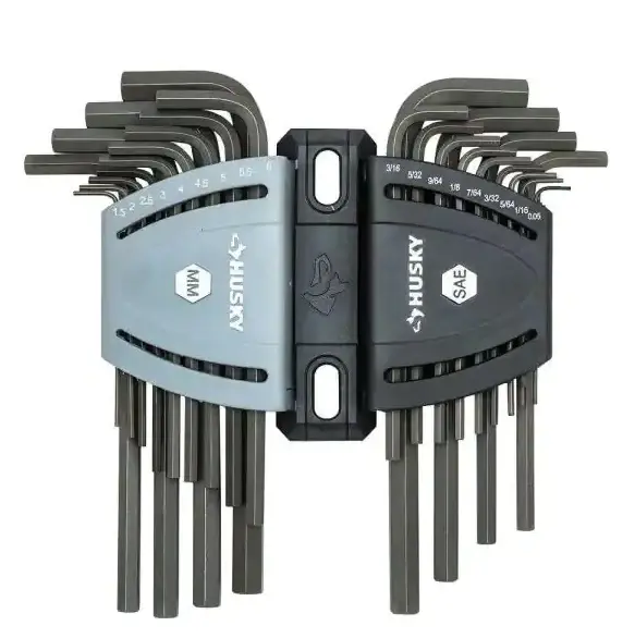 Husky SAE Metric Long Arm Hex Key Place 26 Piece