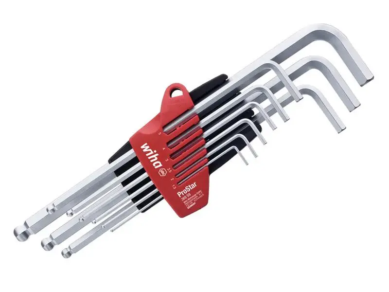 Wiha ProStar Hex Ball End L-key Place, 9 Piece